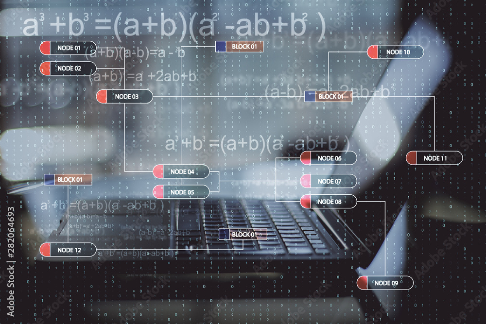 Poster laptop with big data interface