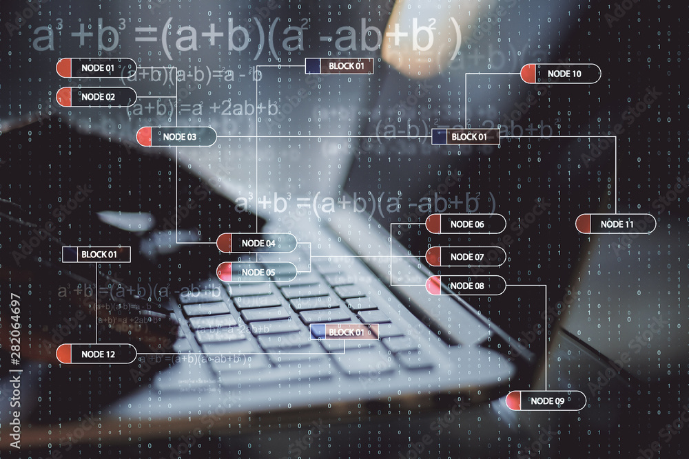 Poster laptop with big data interface