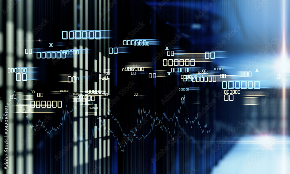 Aufkleber Abstract coding background