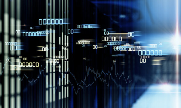 Abstract coding background - Powered by Adobe