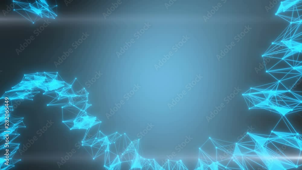 Poster neon glowing waves. big data wave of particles. futuristic neon glowing surface. abstract minimalist