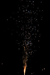 Firework with a lot of sparks