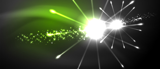 Colorful pyrotechnics show. Sky clouds. Black background. Festival celebration. Abstract fireworks dark sky night.