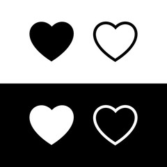 Heart set icon vector. love sign vector