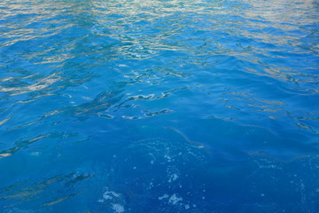 Blue clear water