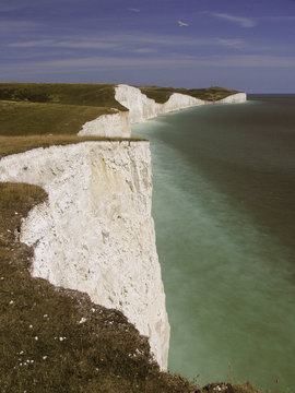 Sussex. South Downs Way. The Seven Sisters..©david Martyn Hughes