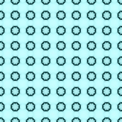 Teal star mosaic detailed seamless textured pattern background