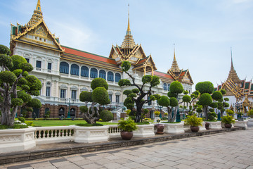 Naklejka premium Grand Palace & Wat Phra Kaew Temple in Bangkok