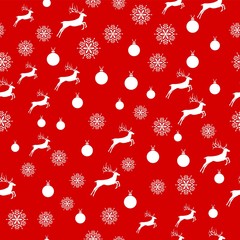 Christmas white snowflake on abstract red bakcground vector illustration eps10. Wrapping paper.
