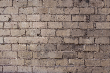 Gray cinder block wall for background use.
