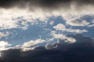 dramatic sky with clouds