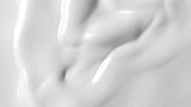 Super Slow Motion Shot of Swirling White Fluid Background at 1000fps. Shooted with High Speed Cinema Camera at 4K.