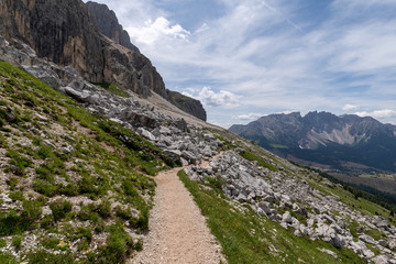Obraz premium Hirzelweg - Rosengarten - Südtirol