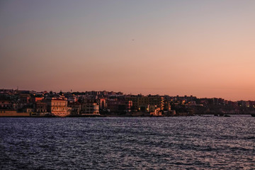 Fototapeta premium Syracuse, Sicily, Italy The town of Siracusa at dawn.