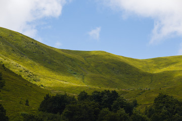 Obraz premium Amazing mountain landscape with blue sky. Beauty of the world.