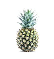 Pineapple isolated on white background.