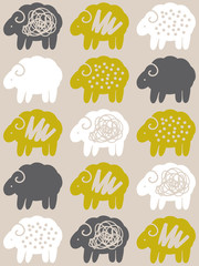 北欧風のシームレスパターン © slantwise