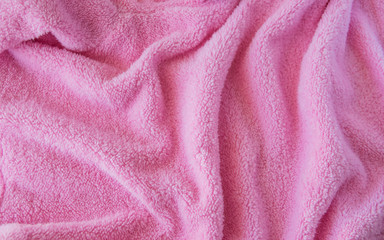 Pink texture fabric or cloth textile.