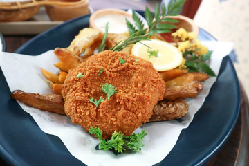 fried pork, deep fried pork