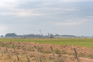 The Poles crossing the production field