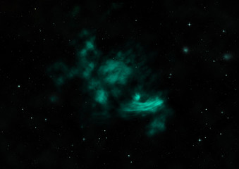 Small part of an infinite star field. 3D rendering