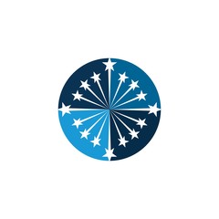 Star icon Template vector illustration design