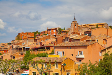 Roussillion in Provence famous for the ocher quarries