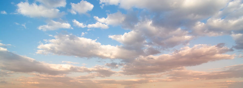 Beautiful sunset sky. Nature sky backgrounds.