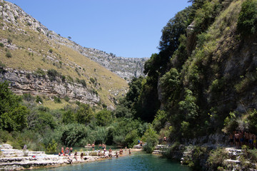 Obraz premium il canyon di Cava Grande del Cassibile, Sicilia
