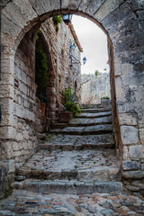 In the streets of Lacoste in Provence