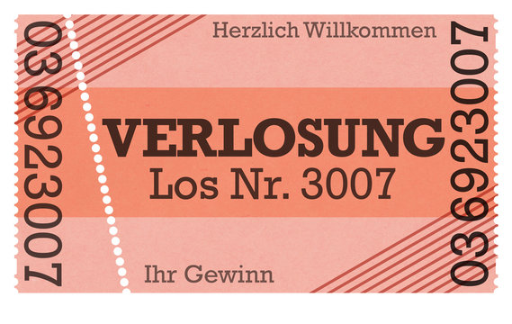 Verlosung, Losnummer - Vintage Design Retro Style Classic Ticket - Ticket Shop - Webshop / Online-Shop /
