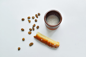 Valencia, Spain: 07.08.2019; The traditional Valencian drink orxata