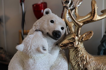 Polar bears and reindeer