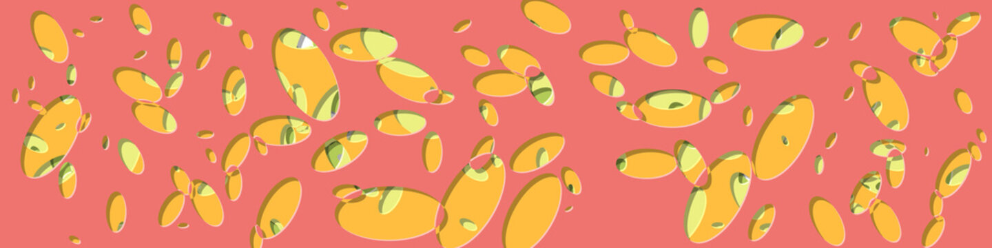 Abstract Generative Art color distributed ellipse holes background illustration