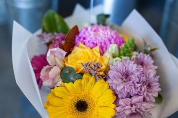 Fresh flower arrangement