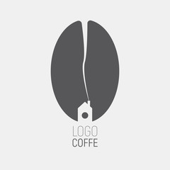 Creative logo coffe house isolated