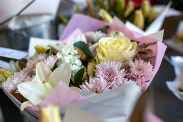 Fresh flower arrangement
