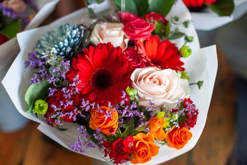 Fresh flower arrangement