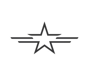 Star Logo Template vector icon illustration