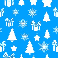 Winter white snowflakes card vector on blue background. Macro flying border illustration, holiday banner with flakes confetti scatter frame, snow elements. Cold season symbols. Wrapping paper and foil