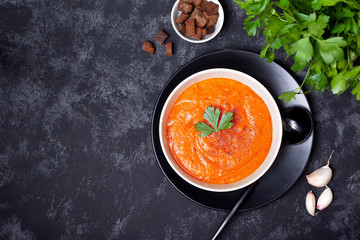 vegetable soup in a white bowl