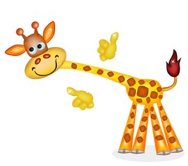 giraffa ok in un mondo fiabesco