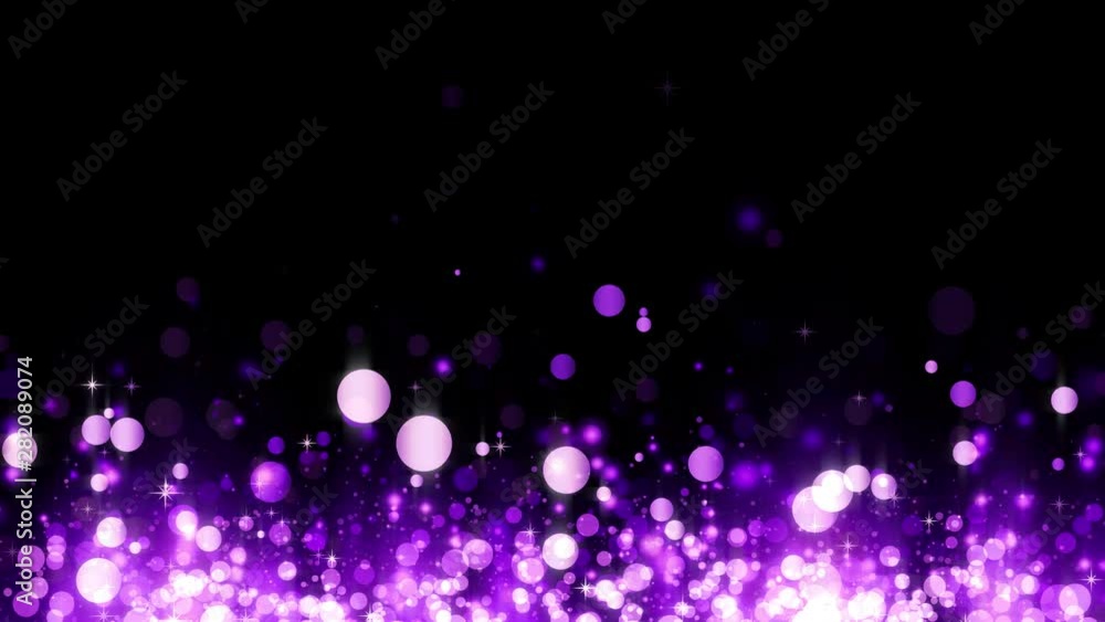 Poster background with shiny magenta particles. beautiful bokeh light background. magenta confetti shimmeri