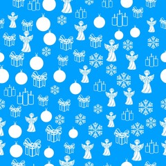 Winter white snowflakes card vector on blue background. Macro flying border illustration, holiday banner with flakes confetti scatter frame, snow elements. Cold season symbols. Wrapping paper and foil