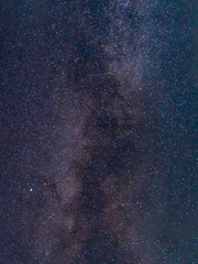 Stars and milky way on night sky