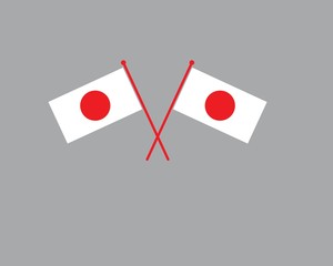 japan flag icon logo vector