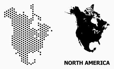 Dot Pattern Map of North America
