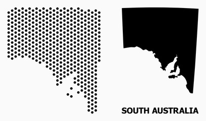 Dot Pattern Map of South Australia © Sergey