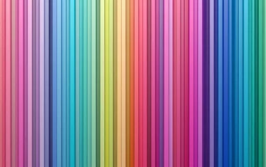 Foto op Aluminium 3D rendering abstract background colorful strips wall  © afxhome
