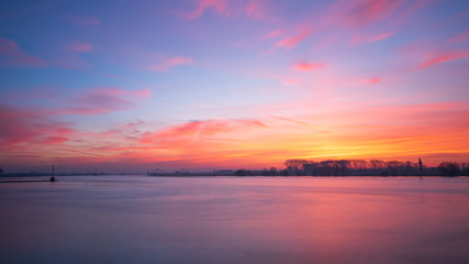 Sunrise over the river